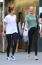 TAYLOR MARIE HILL and ROMEE STRIJD at a Gym in New York 08/24/2017