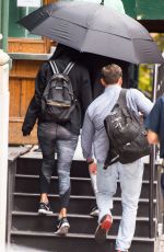 TAYLOR SWIFT in Tight Leggings Arrives at Her Apartment in New York 07/24/2017