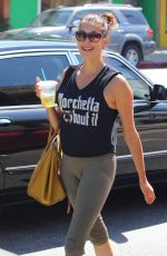 TERI HATCHER in Leggings Out in Los Angeles 08/18/2017