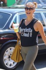 TERI HATCHER in Leggings Out in Los Angeles 08/18/2017
