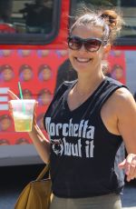 TERI HATCHER in Leggings Out in Los Angeles 08/18/2017