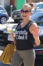 TERI HATCHER in Leggings Out in Los Angeles 08/18/2017