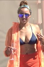 TINASHE in Bikini Top at VIP Cabana  in Las Vegas 08/13/2017
