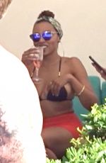 TINASHE in Bikini Top at VIP Cabana  in Las Vegas 08/13/2017
