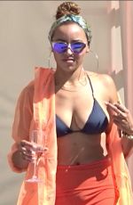 TINASHE in Bikini Top at VIP Cabana  in Las Vegas 08/13/2017