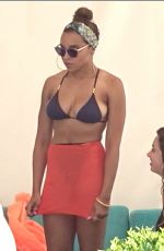 TINASHE in Bikini Top at VIP Cabana  in Las Vegas 08/13/2017