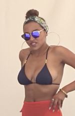 TINASHE in Bikini Top at VIP Cabana  in Las Vegas 08/13/2017