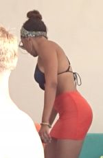 TINASHE in Bikini Top at VIP Cabana  in Las Vegas 08/13/2017