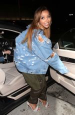 TINASHE Leaves Catch LA in West Hollywood 08/30/2017