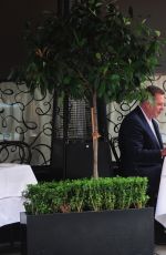 TRINNY WOODALL and Charles Saatchi at Scott’s Restaurant 08/19/2017