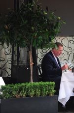 TRINNY WOODALL and Charles Saatchi at Scott’s Restaurant 08/19/2017