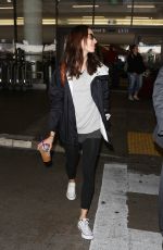 TROIAN BELLISARIO at LAX Airport in Los Angeles 08/18/2017