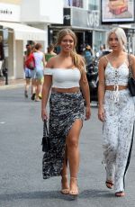 TYNE-LEXY CLARSON and CHYNA ELLIS Out for Lunch in Marbella 08/08/2017