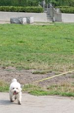 LUCY HALE Walks Her Dog Out in Vancouver 08/07/2017