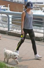 LUCY HALE Walks Her Dog Out in Vancouver 08/07/2017