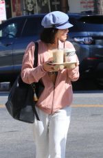 VANESSA HUDGENS Heading to Alfred Coffee + Kitchen in Studio City 08/18/2017