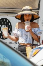 VANESSA HUDGENS Out for a Coffee in Studio City 08/12/2017