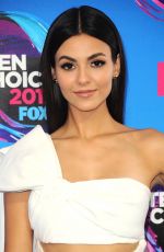 VICTORIA JUSTICE at Teen Choice Awards 2017 in Los Angeles 08/13/2017