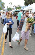 WHITNEY PORT and Tim Rosenman Shopping at Farmer