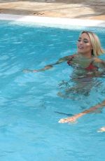 YAZMIN OUKHELLOU and AMBER TURNER in Bikinis at a Pool in Marbella 08/07/2017