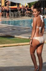 YAZMIN OUKHELLOU and AMBER TURNER in Bikinis at a Pool in Marbella 08/07/2017