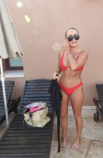 YAZMIN OUKHELLOU and AMBER TURNER in Bikinis at a Pool in Marbella 08/07/2017