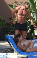 YAZMIN OUKHELLOU at Pool of Her Hotel in Marbella 08/13/2017