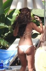 YAZMIN OUKHELLOU at Pool of Her Hotel in Marbella 08/13/2017