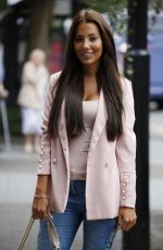 YAZMIN OUKHELLOU Shows off Her Nose Job as She Films Scenes for Towie in Essex 08/22/2017