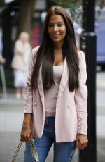 YAZMIN OUKHELLOU Shows off Her Nose Job as She Films Scenes for Towie in Essex 08/22/2017