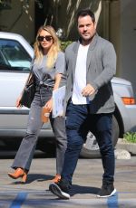 HILARY DUFF and Mike Comrie Leaves Sweet Butter in Studio City 08/30/2017