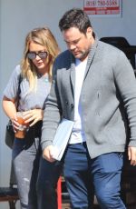 HILARY DUFF and Mike Comrie Leaves Sweet Butter in Studio City 08/30/2017
