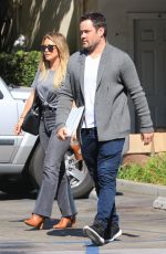 HILARY DUFF and Mike Comrie Leaves Sweet Butter in Studio City 08/30/2017
