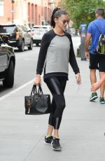 ADRIANA LIMA Arrives at a Gym in New York 09/21/2017