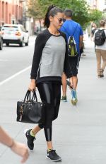 ADRIANA LIMA Arrives at a Gym in New York 09/21/2017