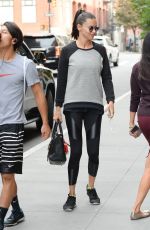 ADRIANA LIMA Arrives at a Gym in New York 09/21/2017