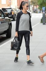 ADRIANA LIMA Arrives at a Gym in New York 09/21/2017
