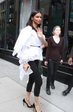 ADRIANA LIMA Arrives at AOL Build Series in New York 09/20/2017