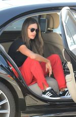 ALESSANDRA AMBROSIO Arrives at Her Hotel in Milan 09/19/2017