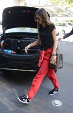 ALESSANDRA AMBROSIO Arrives at Her Hotel in Milan 09/19/2017