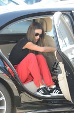 ALESSANDRA AMBROSIO Arrives at Her Hotel in Milan 09/19/2017