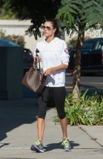 ALESSANDRA AMBROSIO at a Gym in Los Angeles 09/25/2017