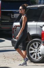 ALESSANDRA AMBROSIO Heading to a Gym in Los Angeles 09/25/2017