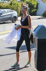ALESSANDRA AMBROSIO Heading to a Gym in Los Angeles 09/25/2017