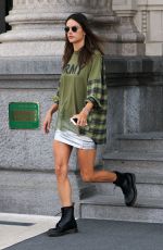 ALESSANDRA AMBROSIO Leaves Her Hotel in Milan 09/19/2017