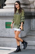 ALESSANDRA AMBROSIO Leaves Her Hotel in Milan 09/19/2017