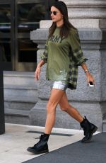 ALESSANDRA AMBROSIO Leaves Her Hotel in Milan 09/19/2017