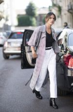 ALESSANDRA AMBROSIO Out and About in Milan 09/20/2017