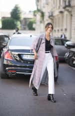 ALESSANDRA AMBROSIO Out and About in Milan 09/20/2017