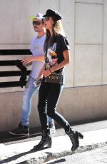 ALESSANDRA AMBROSIO Out for Lunch in Milan 09/21/2017